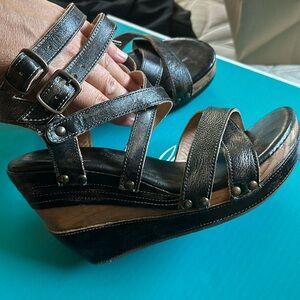 Bed Stu wedge sandals size 9